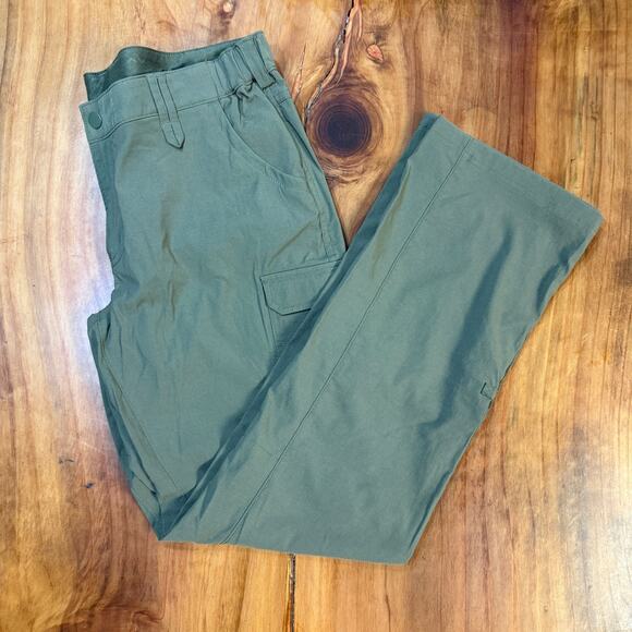 Duluth Trading Women's Hiking Pants Green Nylon 14 X 33 Stretch Outdoor T10 - Picture 1 of 6